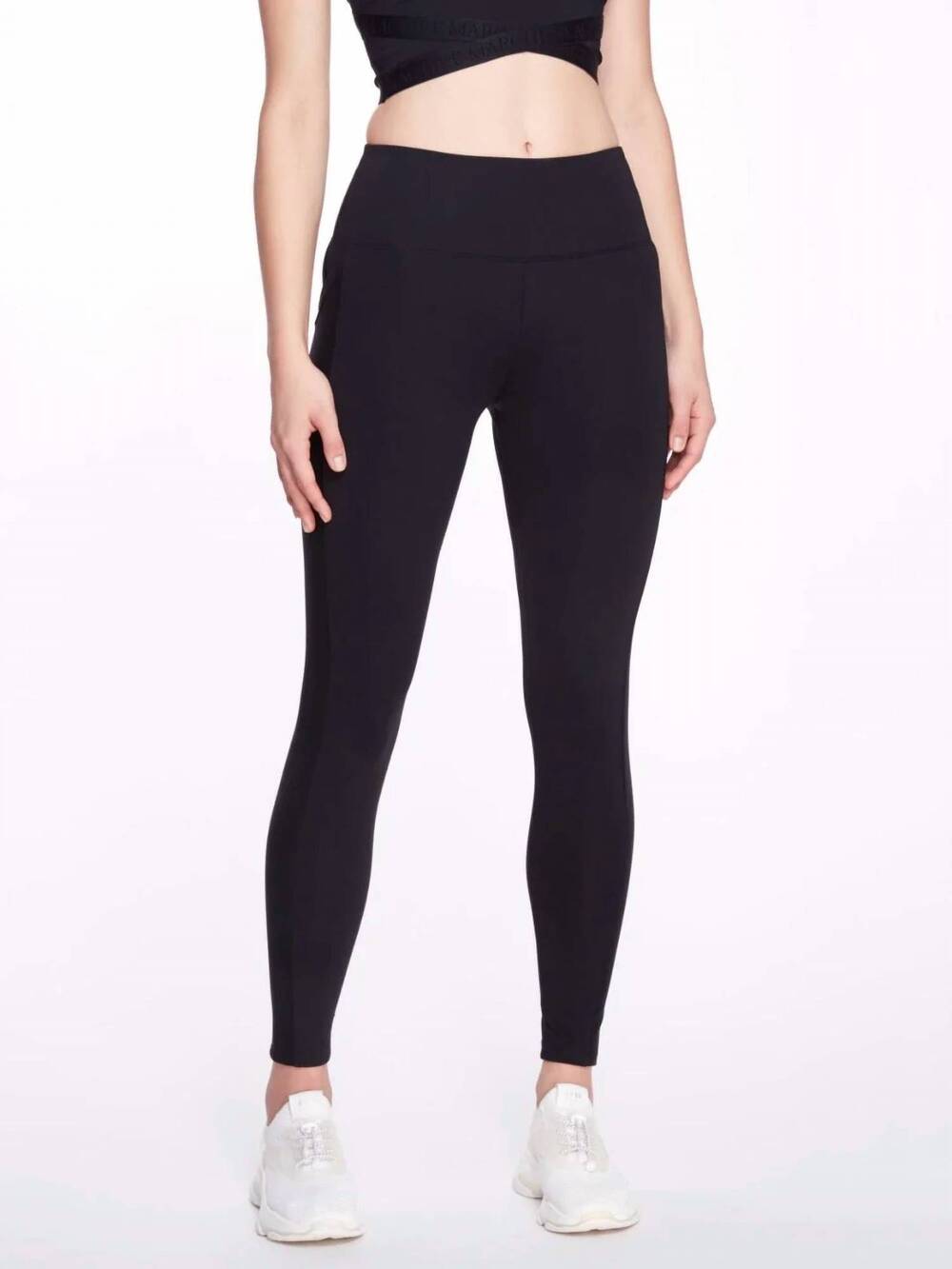 NEW MARCHESA ATHLEISURE olivia leggings in black